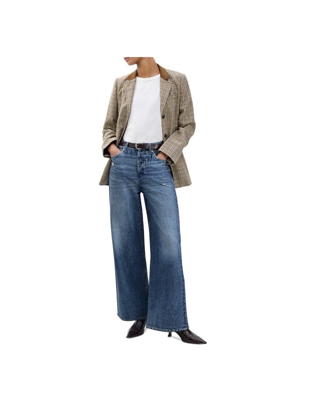 Rag & Bone Miramar Sofie Terry Wide Leg Jean Size 25 Sweatpant Venice NWT $258 - Picture 6 of 8